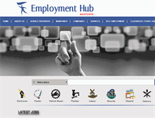 Tablet Screenshot of employmenthubs.com